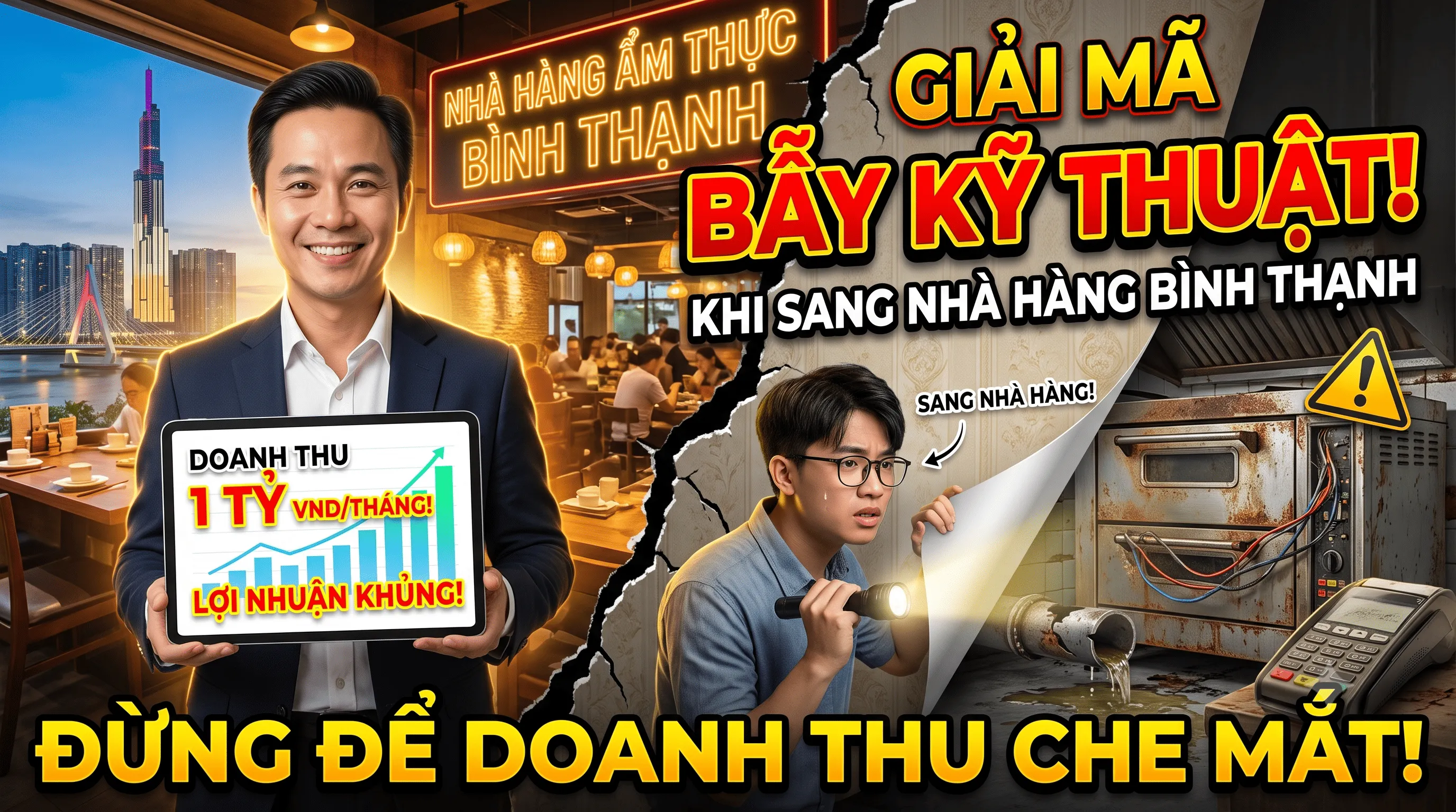 Giải mã bẫy kỹ thuật khi sang nhà hàng ẩm thực bình thạnh: Đừng để con số doanh thu che mắt