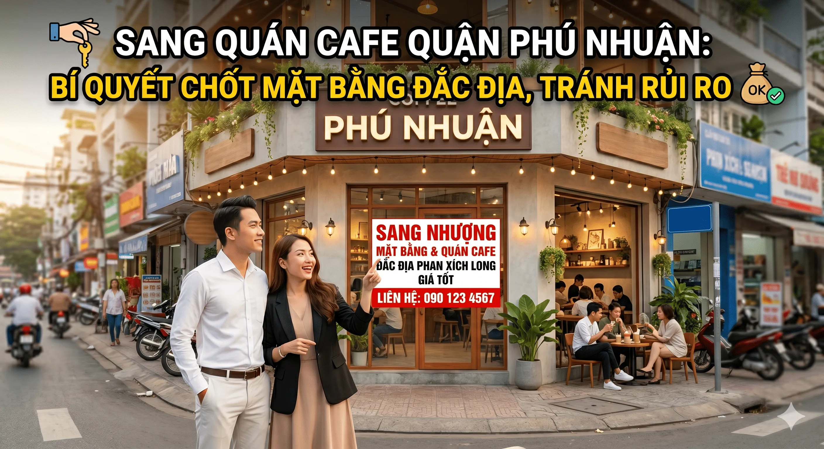 Kinh Nghiệm Sang Quán Cafe Quận Phú Nhuận: Bí Quyết Chốt Mặt Bằng Đắc Địa, Tránh Rủi Ro