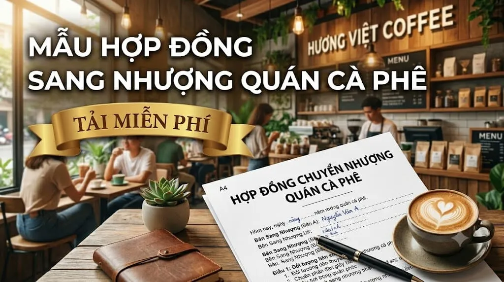 Mẫu Hợp Đồng Sang Nhượng Quán Cà Phê (Cập Nhật Mới Nhất)
