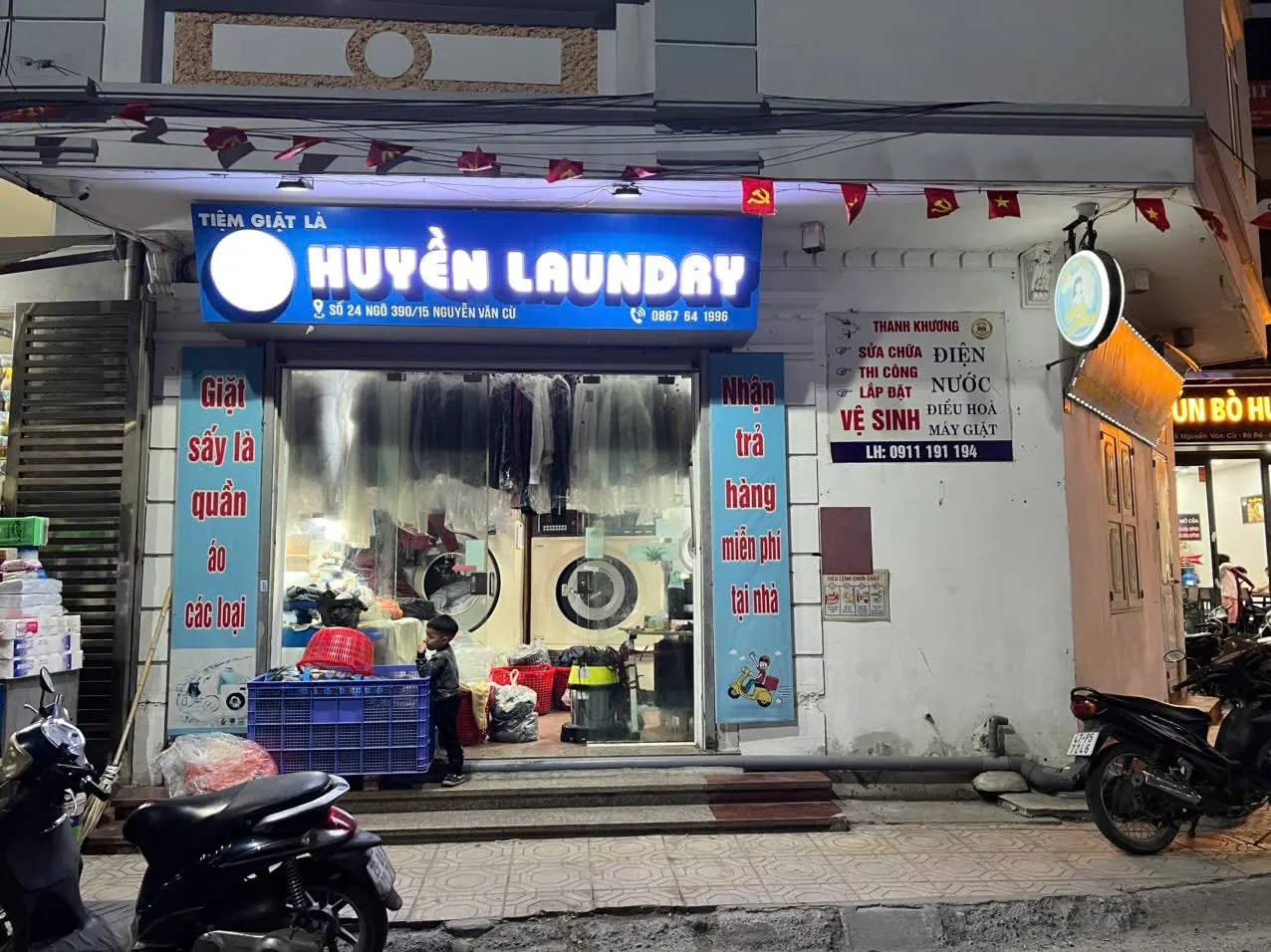 SANG NHƯỢNG TIỆM GIẶT LÀ – VỊ TRÍ ĐẮC ĐỊA, KHÁCH ỔN ĐỊNH – BỒ ĐỀ, LONG BIÊN